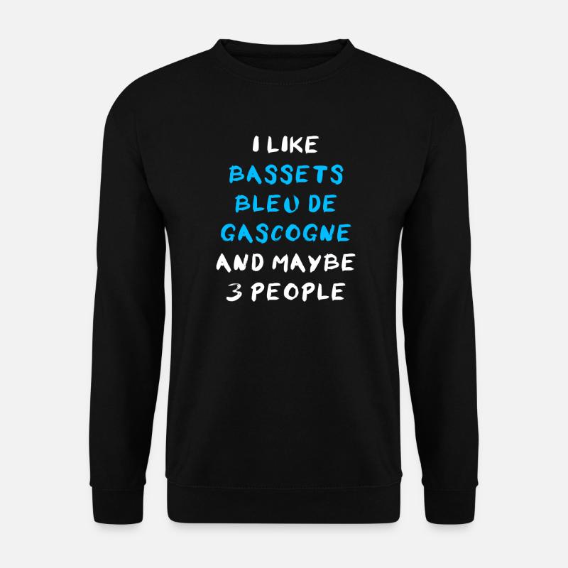 Basset Bleu de Gascogne - Unisex Pullover - Schwarz