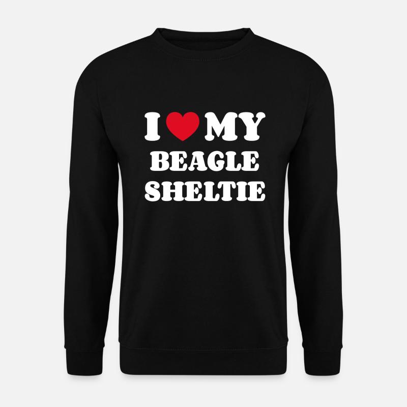 J’aime mon Beagle Sheltie - Sweat-shirt Unisexe - noir