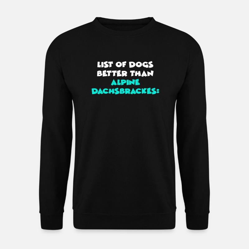 Alpine Dachsbrackes - Unisex Sweatshirt - black