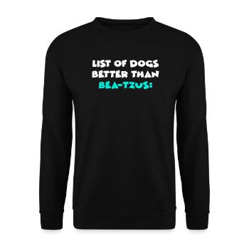 Bea-Tzus - Unisex Sweatshirt - black - Front - Alina (178cm) & Michal (187cm)