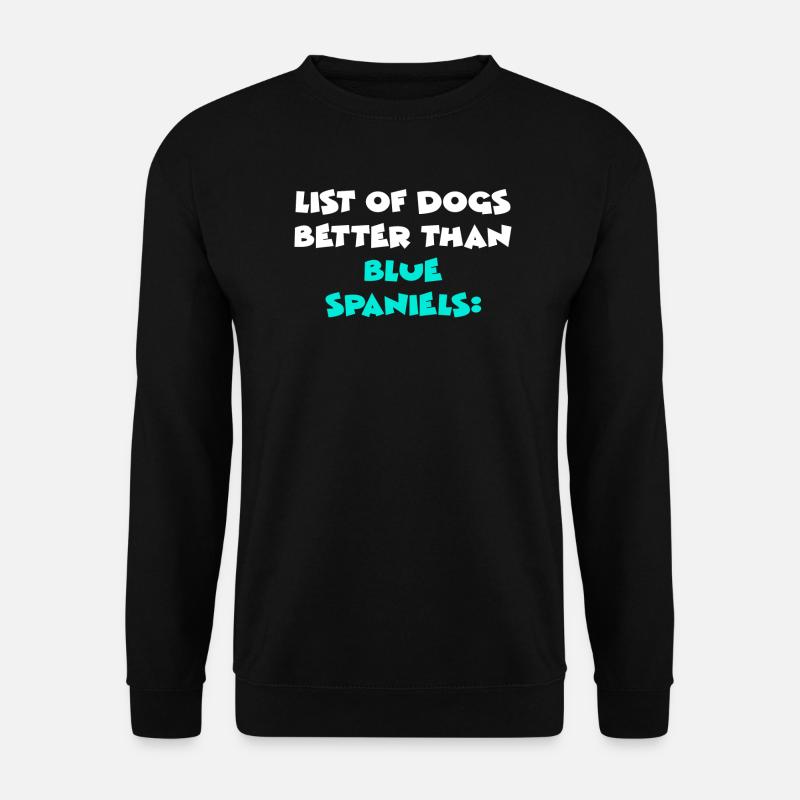 Blue Spaniels - Unisex Sweatshirt - black