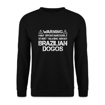 Brazilian Dogo - Unisex Pullover - Schwarz - Vorne - Alina (178cm) & Michal (187cm)