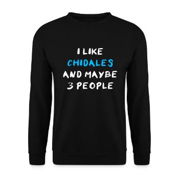 Chidale - Unisex Sweatshirt - black - Front - Alina (178cm) & Michal (187cm)