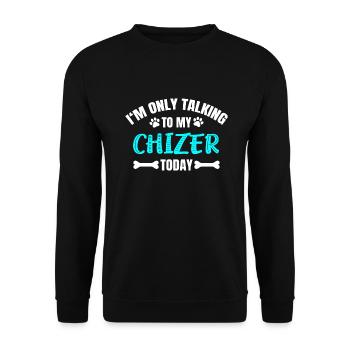 Chizer - Unisex Sweatshirt - black - Front - Alina (178cm) & Michal (187cm)