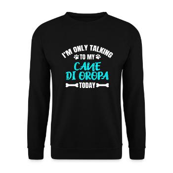 Cane di Oropa - Unisex Sweatshirt - black - Front - Alina (178cm) & Michal (187cm)