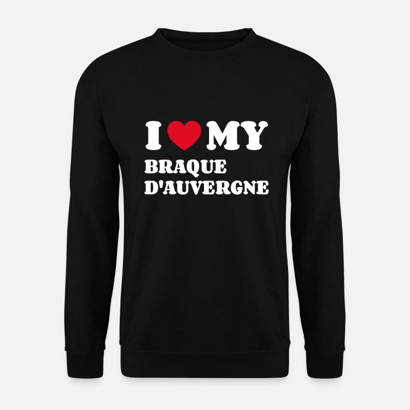 J’aime mon braque d’Auvergne - Sweat-shirt Unisexe - noir