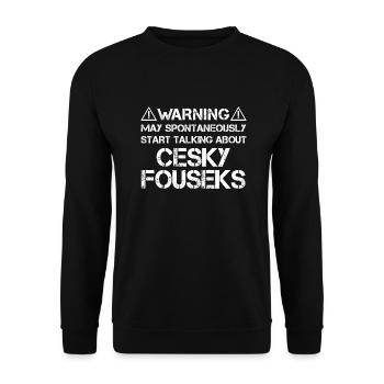 Cesky Fousek - Sweat-shirt Unisexe - noir - Devant - Alina (178cm) & Michal (187cm)
