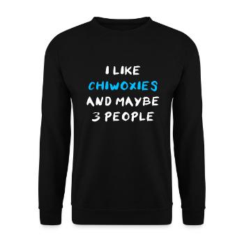 Chiwoxy - Unisex Pullover - Schwarz - Vorne - Alina (178cm) & Michal (187cm)