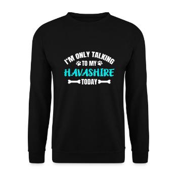 Havashire - Unisex Sweatshirt - black - Front - Alina (178cm) & Michal (187cm)