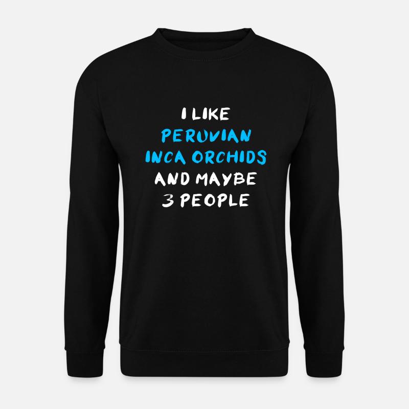 Peruvian Inca Orchid - Unisex Pullover - Schwarz
