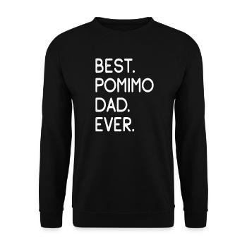 Pomimo Dad - Unisex Sweatshirt - black - Front - Alina (178cm) & Michal (187cm)