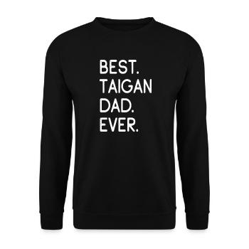 Taigan Dad - Unisex Sweatshirt - black - Front - Alina (178cm) & Michal (187cm)