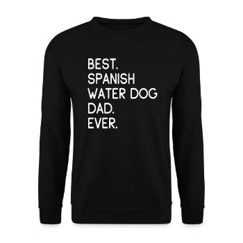 Spanish Water Dog Dad - Unisex Sweatshirt - black - Front - Alina (178cm) & Michal (187cm)