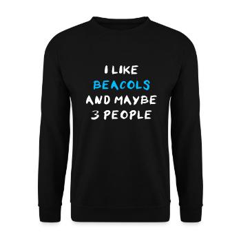 Beacol - Unisex Pullover - Schwarz - Vorne - Alina (178cm) & Michal (187cm)