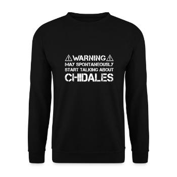 Chidale - Sweat-shirt Unisexe - noir - Devant - Alina (178cm) & Michal (187cm)
