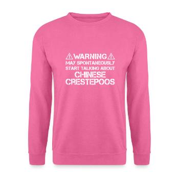 Crestepoo chinois - Sweat-shirt Unisexe - rose - Devant