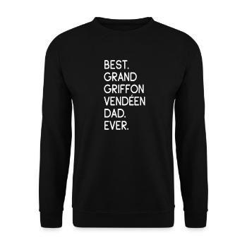 Grand Griffon Vendéen Dad - Unisex Pullover - Schwarz - Vorne - Alina (178cm) & Michal (187cm)