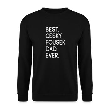 Cesky Fousek Papa - Sweat-shirt Unisexe - noir - Devant - Alina (178cm) & Michal (187cm)
