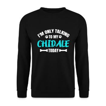 Chidale - Unisex Sweatshirt - black - Front - Alina (178cm) & Michal (187cm)