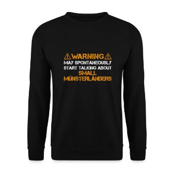 Small Münsterländer - Unisex Pullover - Schwarz - Vorne - Alina (178cm) & Michal (187cm)