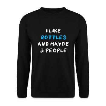 Rottle - Unisex Pullover - Schwarz - Vorne - Alina (178cm) & Michal (187cm)