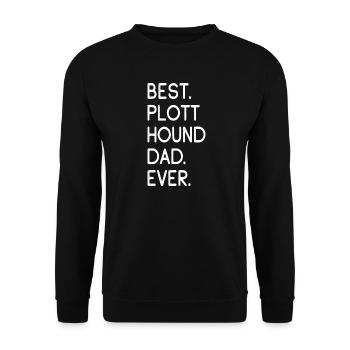 Plots Hound Dad - Unisex Sweatshirt - black - Front - Alina (178cm) & Michal (187cm)