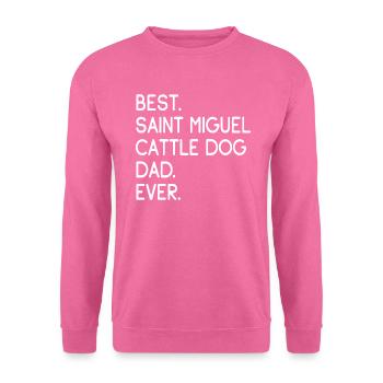 Saint Miguel Cattle Dog Papa - Sweat-shirt Unisexe - rose - Devant