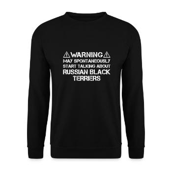 Terrier noir russe - Sweat-shirt Unisexe - noir - Devant - Alina (178cm) & Michal (187cm)