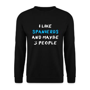 Espagnols - Sweat-shirt Unisexe - noir - Devant - Alina (178cm) & Michal (187cm)