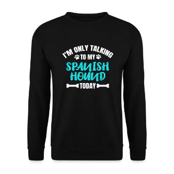 Spanish Hound - Unisex Pullover - Schwarz - Vorne - Alina (178cm) & Michal (187cm)