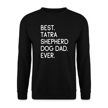 Shepherd Dog Dad - Unisex Pullover - Schwarz - Vorne - Alina (178cm) & Michal (187cm)