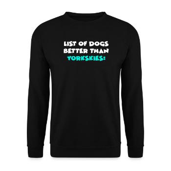 Yorkskys - Sweat-shirt Unisexe - noir - Devant - Alina (178cm) & Michal (187cm)