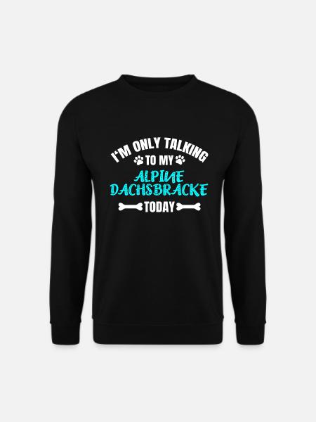 Dachsbracke alpin - Sweat-shirt Unisexe - noir