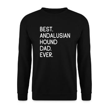 Andalusian Hound Dad - Unisex Sweatshirt - black - Front - Alina (178cm) & Michal (187cm)
