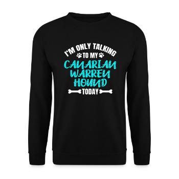 Chien de Garde des Canaries - Sweat-shirt Unisexe - noir - Devant - Alina (178cm) & Michal (187cm)