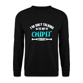 Chipit - Unisex Sweatshirt - black - Front - Alina (178cm) & Michal (187cm)