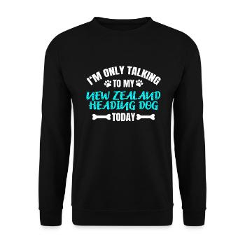 Chien de tête de Nouvelle-Zélande - Sweat-shirt Unisexe - noir - Devant - Alina (178cm) & Michal (187cm)