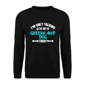 Chien du Groenland - Sweat-shirt Unisexe - noir - Devant - Alina (178cm) & Michal (187cm)