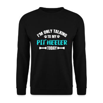 Pit Heeler - Unisex Sweatshirt - black - Front - Alina (178cm) & Michal (187cm)