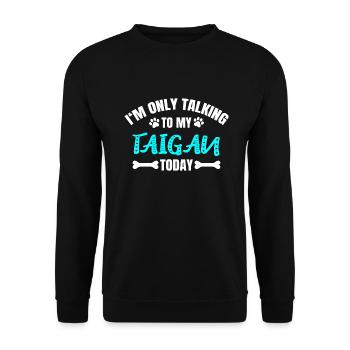 Taigan - Unisex Sweatshirt - black - Front - Alina (178cm) & Michal (187cm)