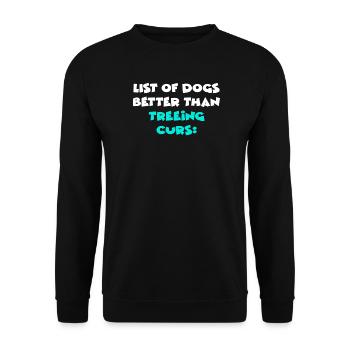 Curs d’arbre - Sweat-shirt Unisexe - noir - Devant - Alina (178cm) & Michal (187cm)