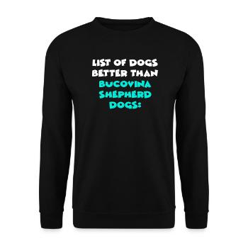 Bucovina Shepherd Dogs - Unisex Pullover - Schwarz - Vorne - Alina (178cm) & Michal (187cm)