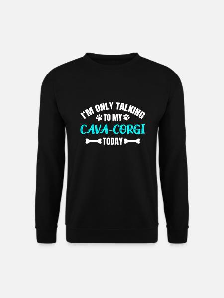 Cava-Corgi - Unisex Pullover - Schwarz