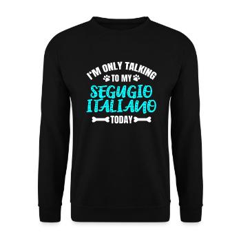 Segugio Italiano - Unisex Sweatshirt - black - Front - Alina (178cm) & Michal (187cm)