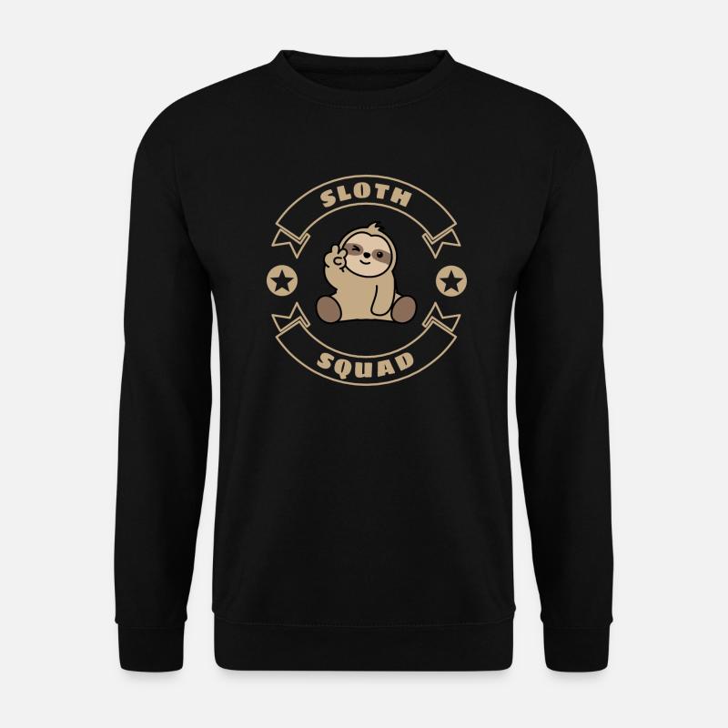 Sloth Squad Faultier - Unisex Sweatshirt - black