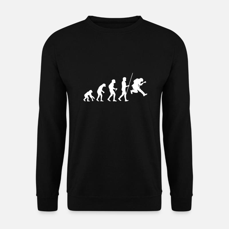 Guitarist Evolution - Unisex Sweatshirt - black
