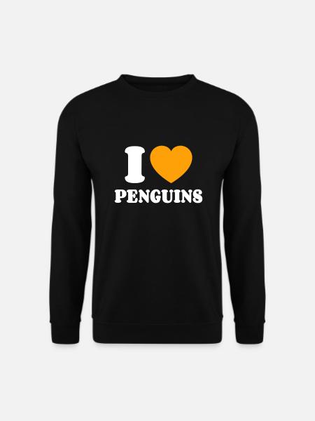I Love Penguins - Unisex Sweatshirt - black