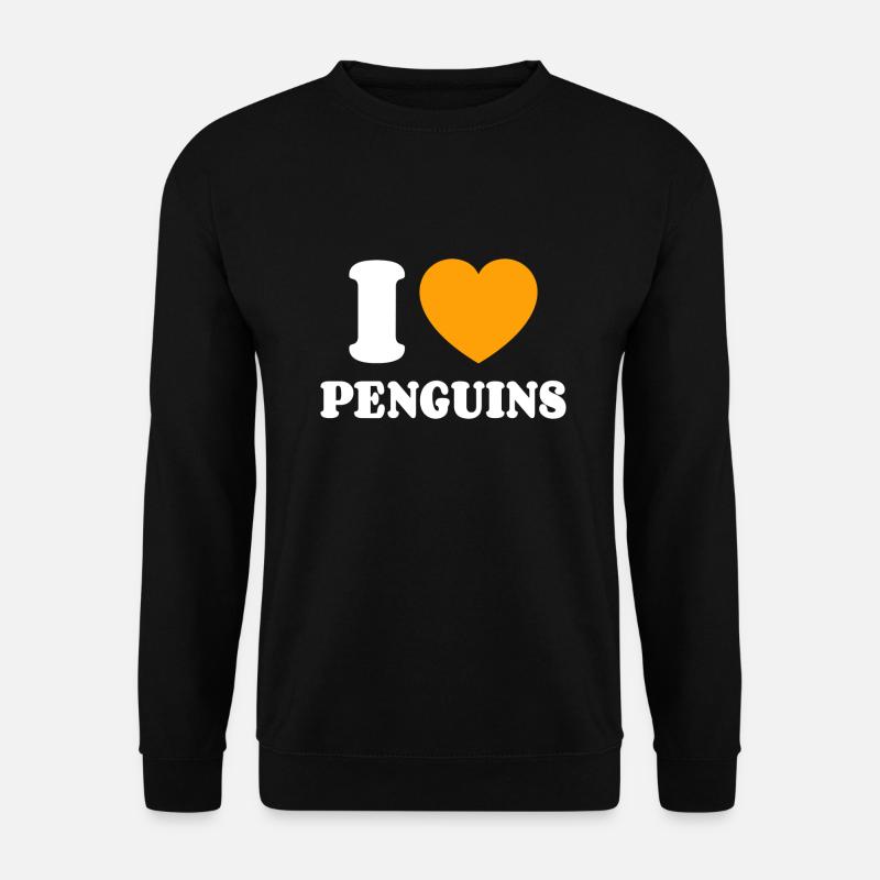I Love Penguins - Unisex Sweatshirt - black