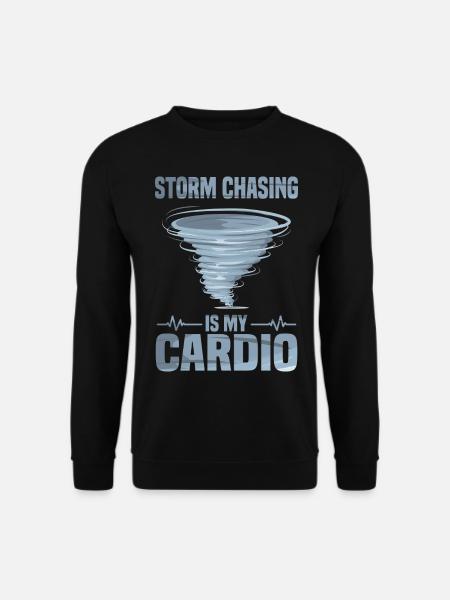 Sturmjäger Shirts | Unwetter Sturm Blitz Geschenke - Unisex Pullover - Schwarz