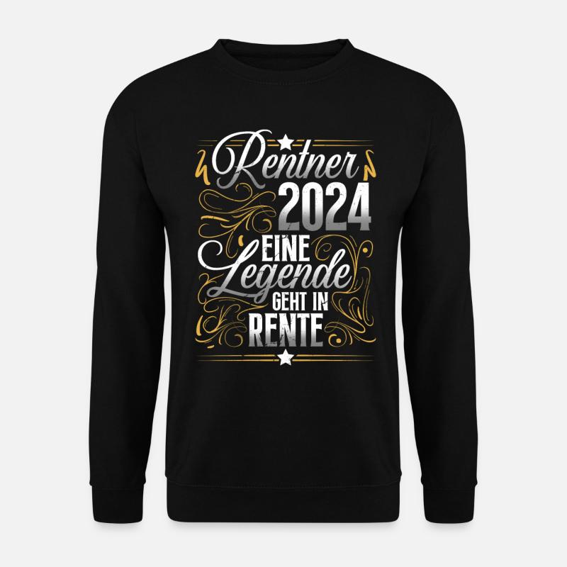 Rentner 2024 Rente - Unisex Pullover - Schwarz